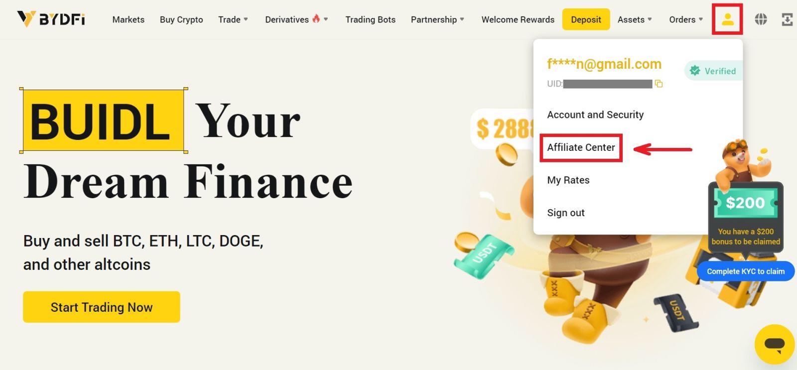 BYDFi Refer Friends Bonus - Up to 2888 USDT BYDFi Refer Friends Bonus - Up to 2888 USDT