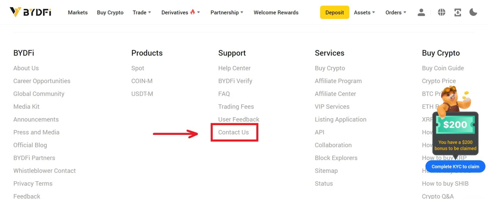 How to Contact BYDFi Support How to Contact BYDFi Support