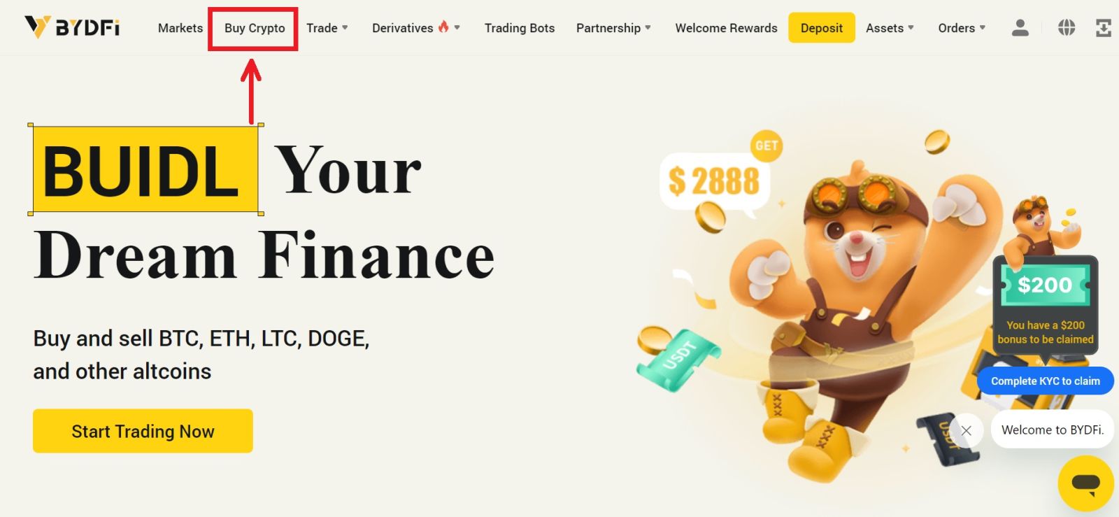 How to Deposit and Trade Crypto at BYDFi How to Deposit and Trade Crypto at BYDFi