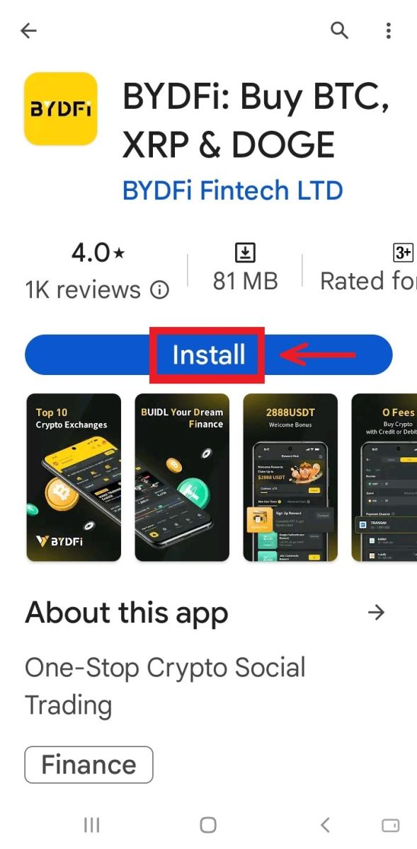 How to Download and Install BYDFi Application for Mobile  Phone (Android, iOS) How to Download and Install BYDFi Application for Mobile  Phone (Android, iOS)