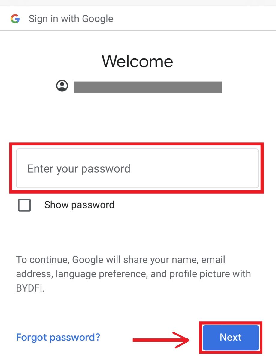 Чӣ тавр кушодани суратҳисоб дар BYDFi Чӣ тавр кушодани суратҳисоб дар BYDFi