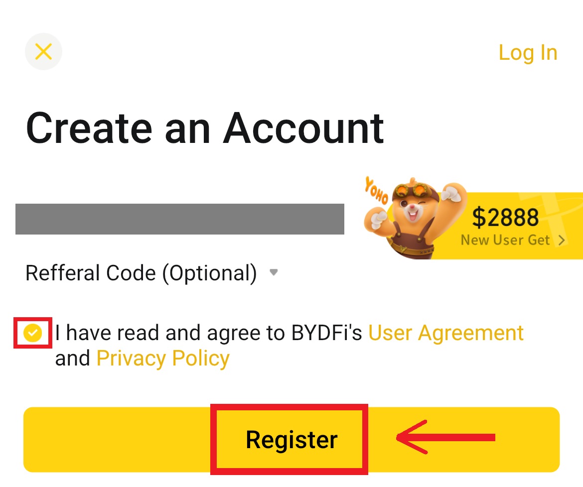How to Register Account on BYDFi How to Register Account on BYDFi