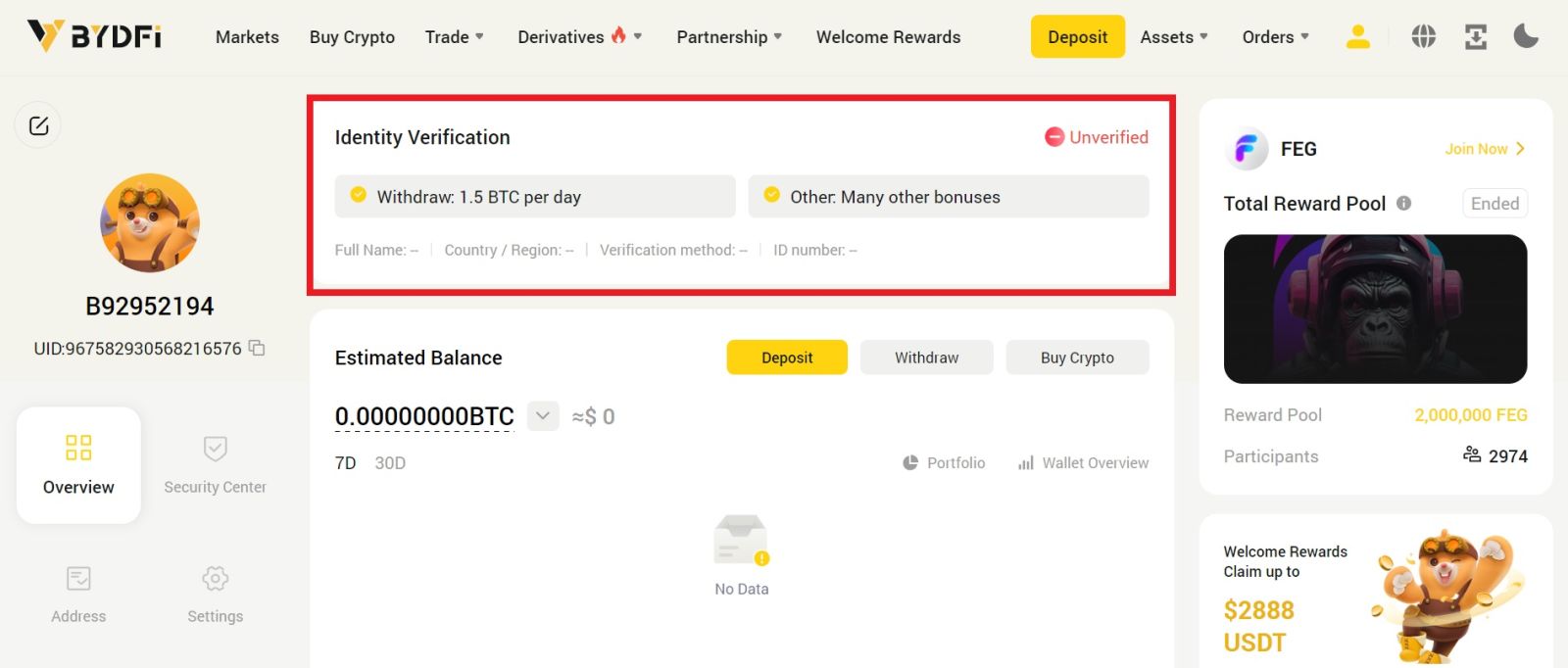 How to Verify Account on BYDFi How to Verify Account on BYDFi
