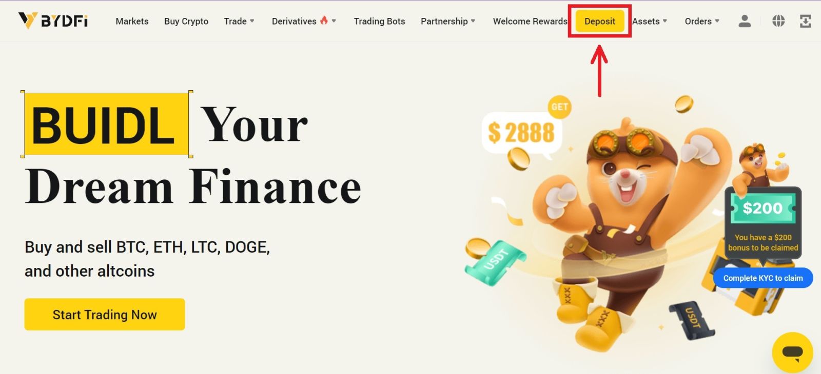 How to Withdraw and make a Deposit on BYDFi How to Withdraw and make a Deposit on BYDFi