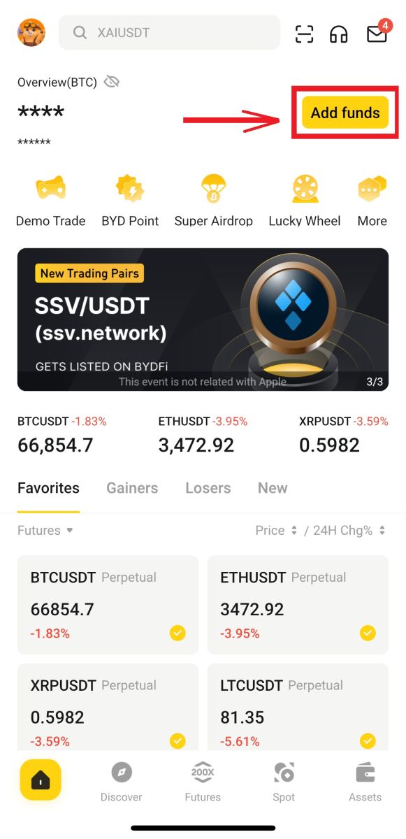 如何从 BYDFi 提款 如何从 BYDFi 提款